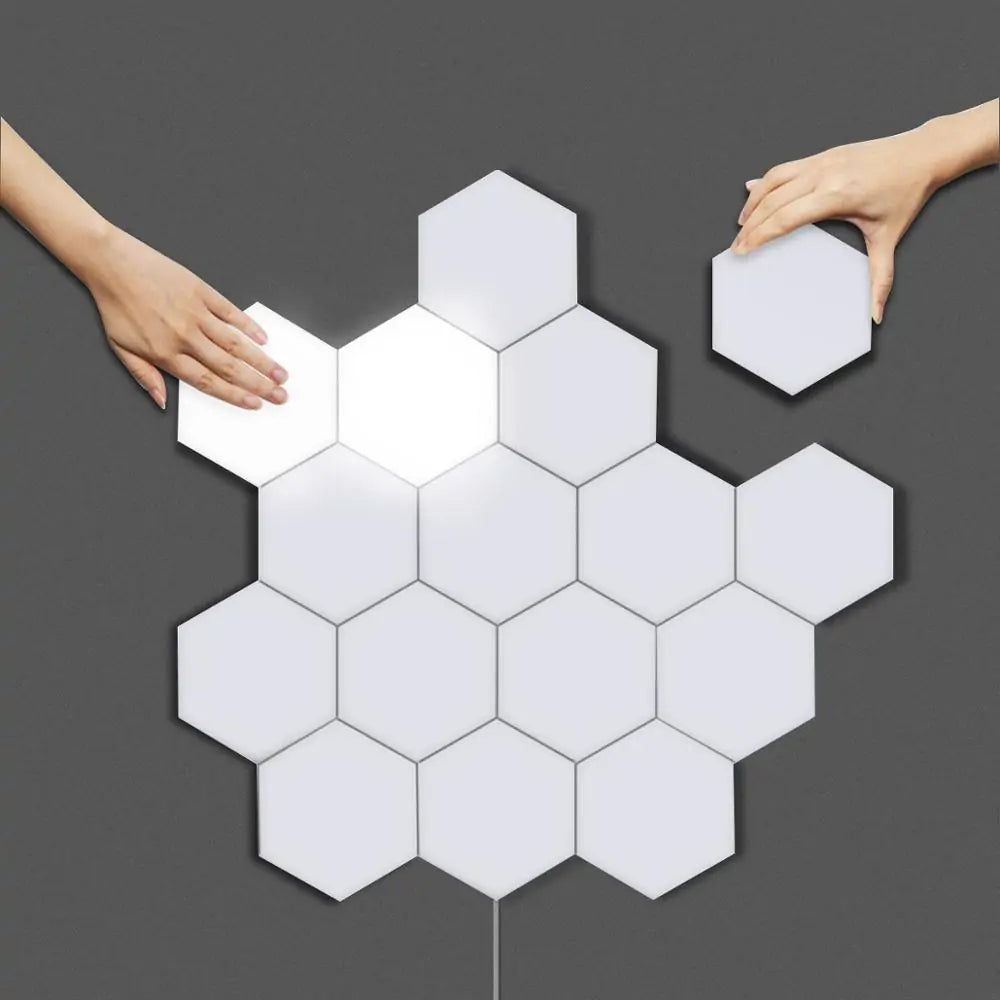 Quantum Hexagon Lamp Touch Activated