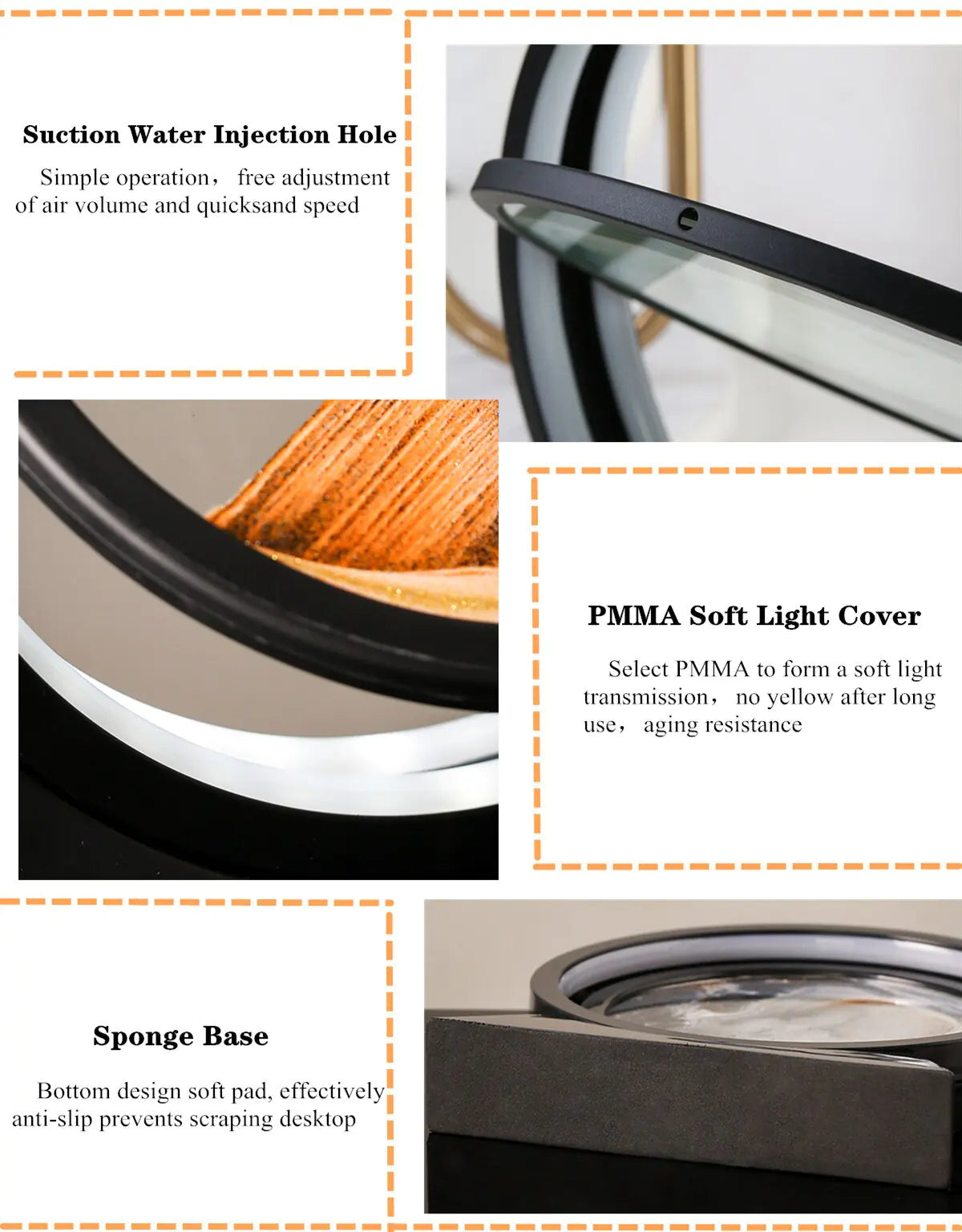 Moving Sand Table Lamp