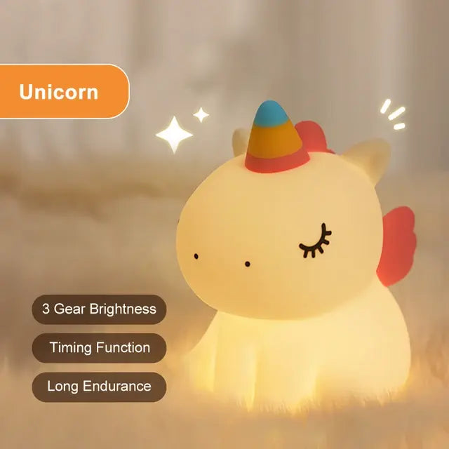 Cute Unicorn LED Night Light