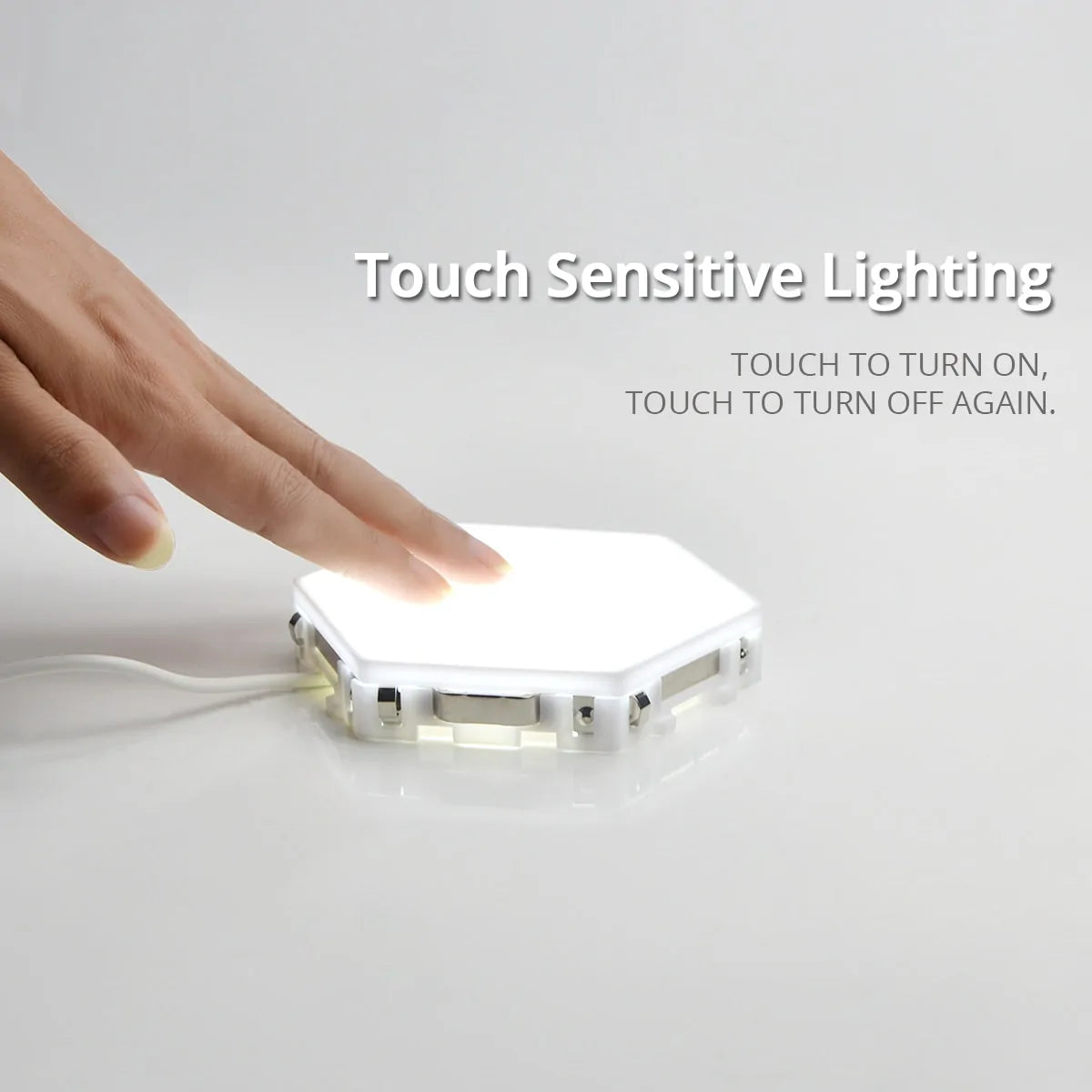 Quantum Hexagon Lamp Touch Activated