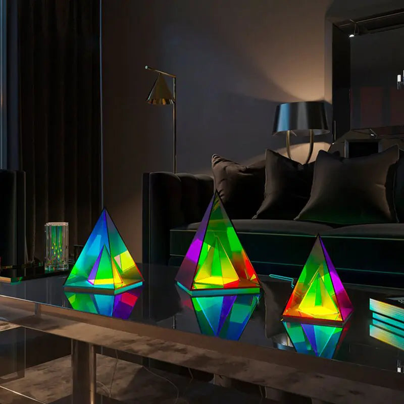 3D Pyramid Night Light