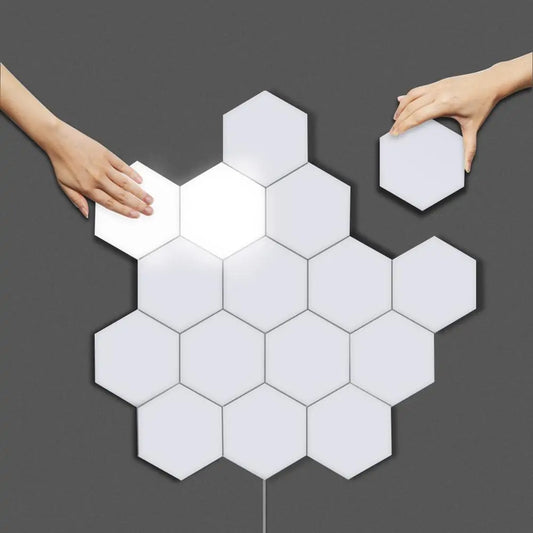 Quantum Hexagon Lamp Touch Activated