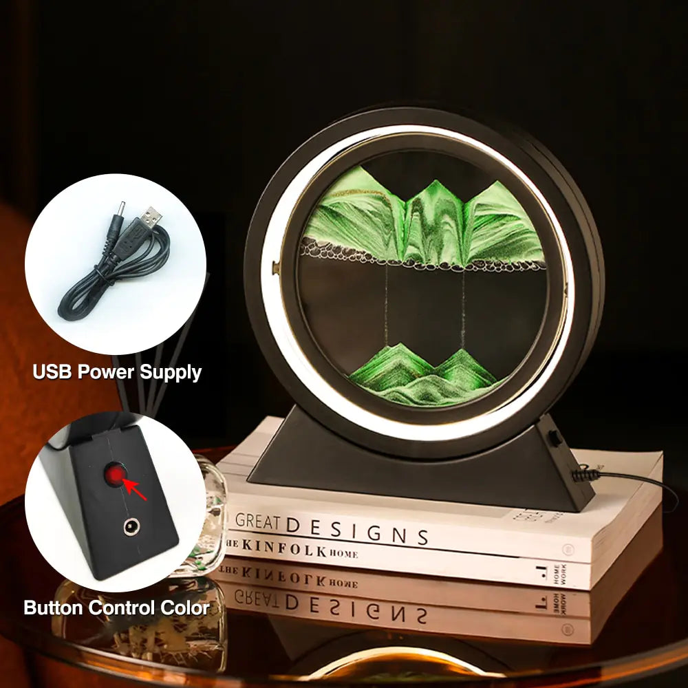 Moving Sand Table Lamp